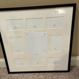 Pottery Barn NIB Black Wood Cadre, 9 photos with template 25 x 25
